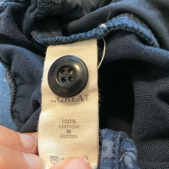 The Great. Gunny Sack Trouser High Rise Trouser Blue Floral Size 2 - Picture 8 of 8